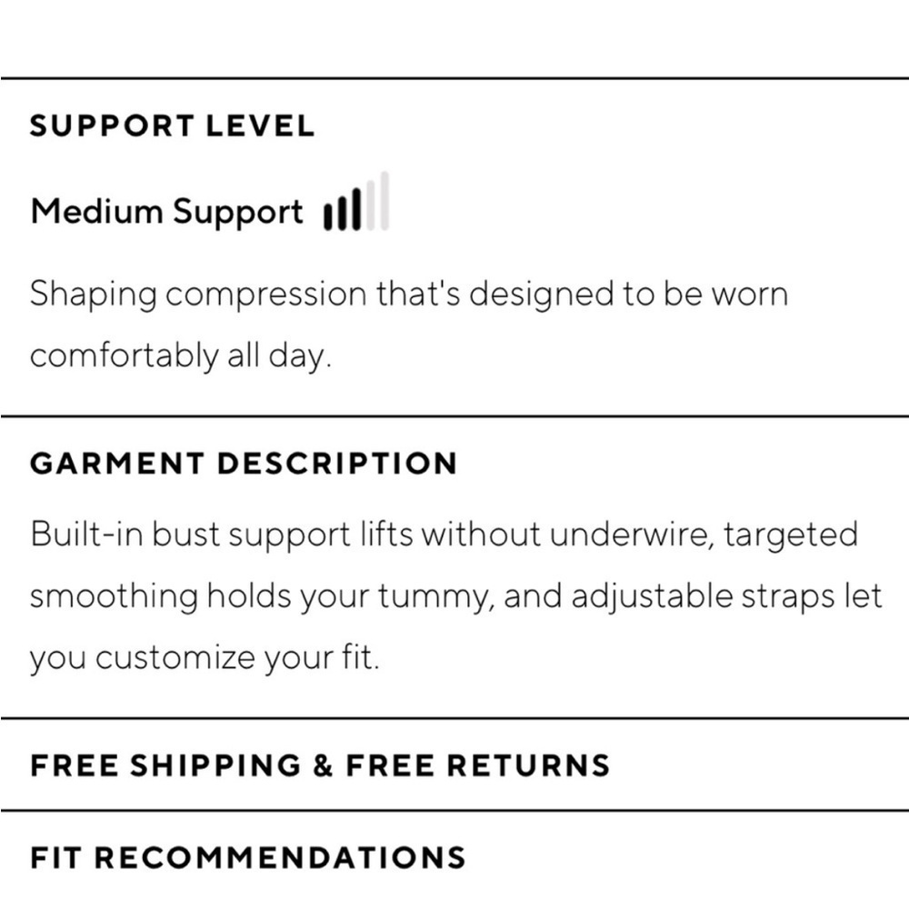 Honeylove LiftWear Adjustable Cami Tank Top Rose Tan Smoothing Underwire-free 1X - Picture 7 of 8
